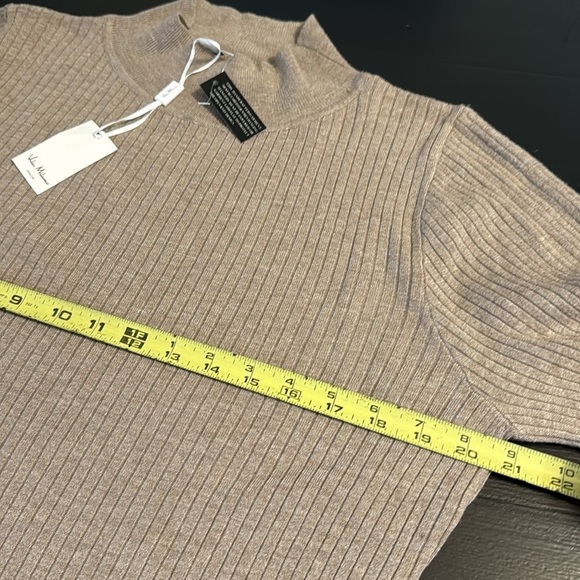 Vila Milano Ribbed Beige Sweater NWT - Picture 3 of 7